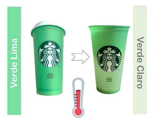 Vaso Starbucks Especial Cambia Color Bebida Caliente