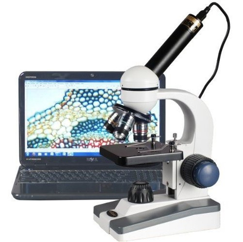 Amscope M150ce Microscopio Monocular Compuesto Digital Wf10x