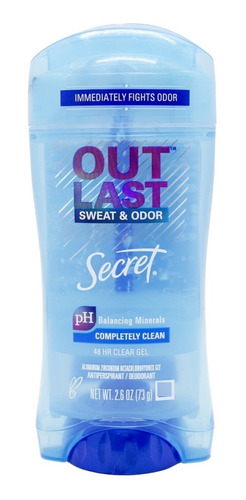 Secret Desodorante Clear Gel Outlast Completely Clean