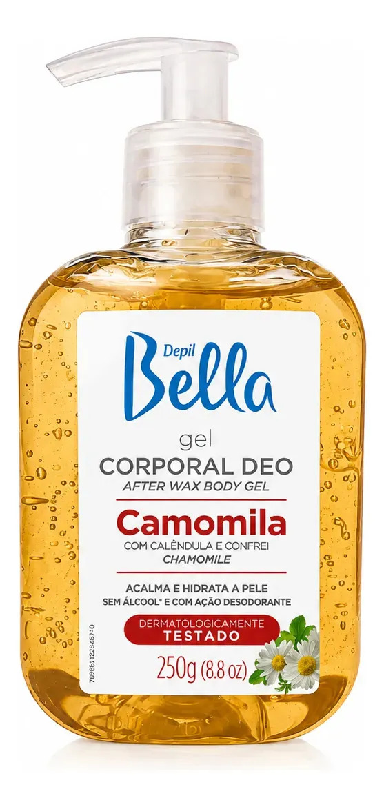 Gel Corporal Camomila Hidratante E Calmante 250g Depil Bella