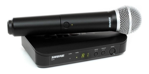 Imagen 2 de 2 de Micrófono Shure BLX BLX24/PG58 dinámico cardioide negro