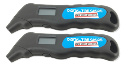 2 Medidor Pressão Digital Pneu Escala 5 A 100 Psi Kpa Bar