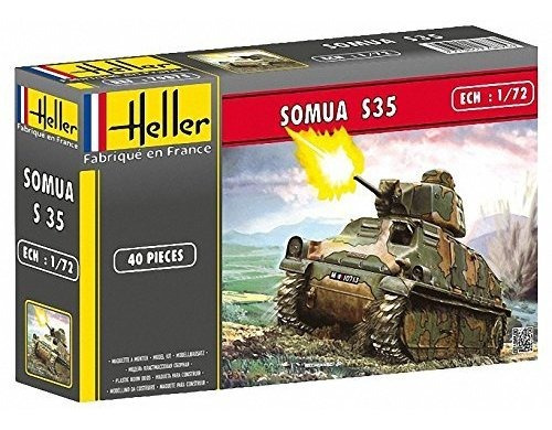 Heller Somua Tanque Medio Vehículo Militar De Tierra Kit Mod