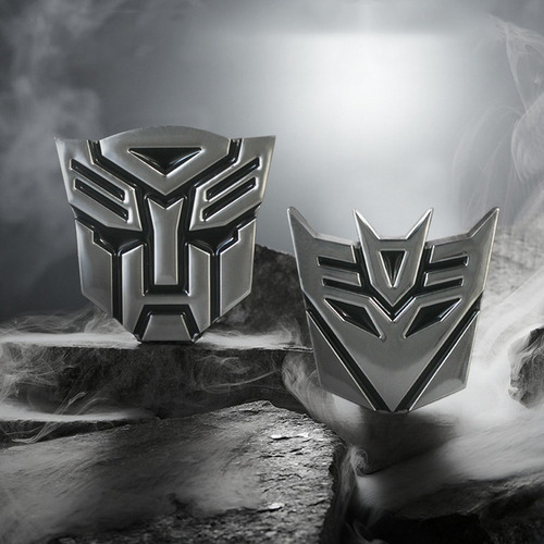 Transformers Coche Vinilo Metal Estéreo Decor, 2 Unidades