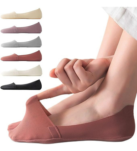 Lj 6 Pares De Calcetines Náuticos Finos E Invisibles De