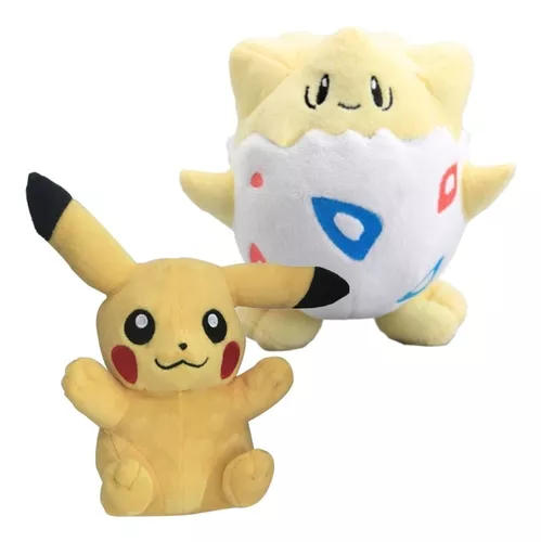 Kit 3 Pokémons Pikachu Pelúcia Dragonite Mimikiu Promoção