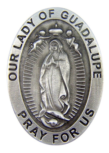 Eltre Santo Patron Pray For Us Oval Auto Clip Visera 2 Inch