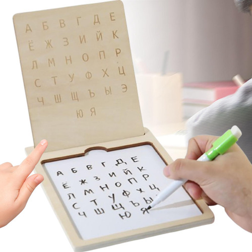 Tablero De Rastreo De Letras De Madera, Herramienta De