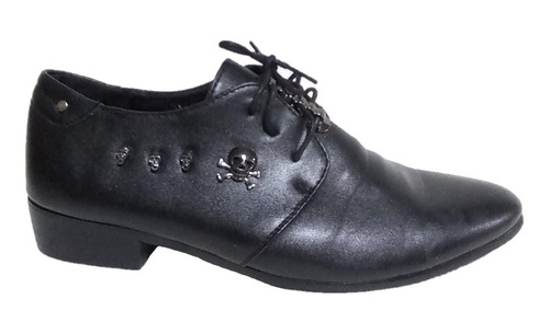 Zapatos Oxford Bondage Calaveras Hombre Talla 42 Generica