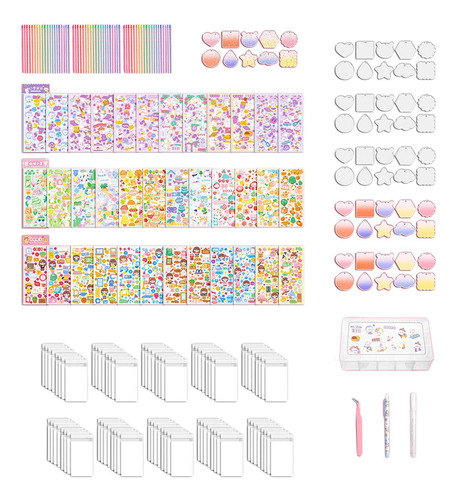 Juego De Pegatinas Para Tarjetas, Kit Decorativo 60 Piezas