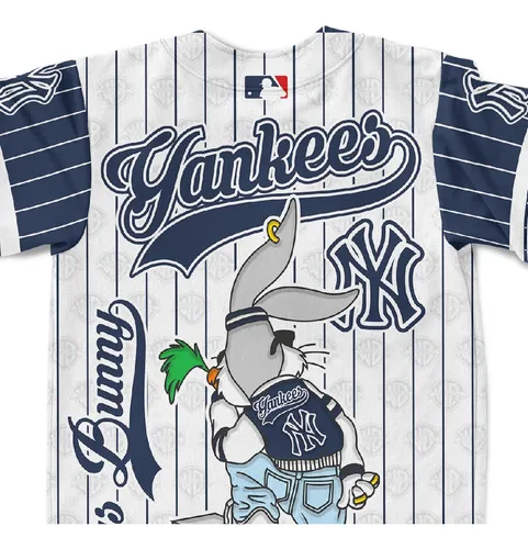 Camiseta Beisbolera Yankees Bugs Music Cuotas sin inter s