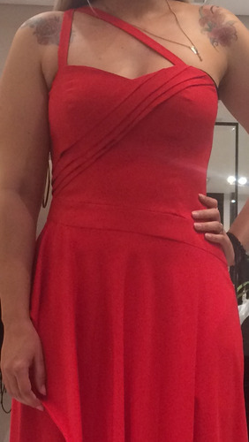 vestido vermelho tvz