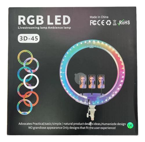 Aro De Luz Rgb 3d-45