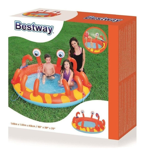 Bestway Centro De Juegos Cangrejo Inflable 165x150 Art 53058