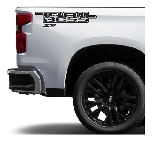 Sticker Trail Boss Z71 Off Road Compatible Con Pick Up Silve