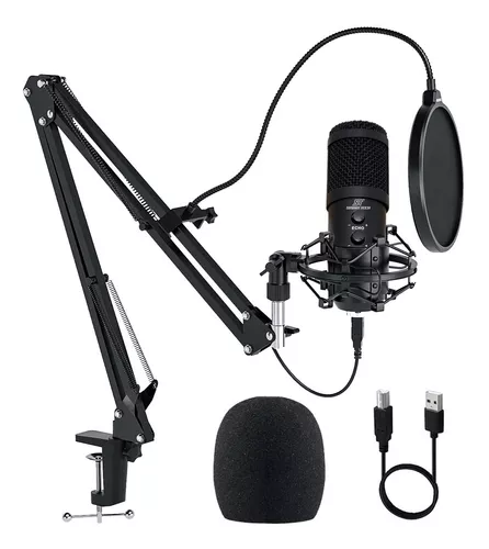 Microfono Usb Profesional Condenser Streaming