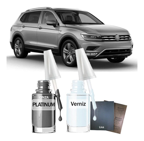 Tinta Tira Risco Vw Tiguan 250 Tsi 2021 Cinza Platinum