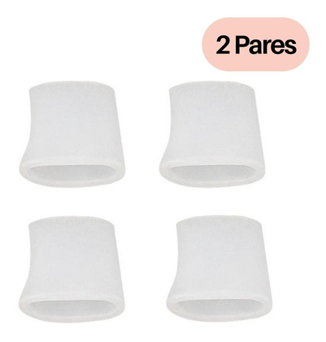 Imagem 2 de 10 de 2 Pares Separador Protetor Dedo Pé Silicone Anti Calos Bolh