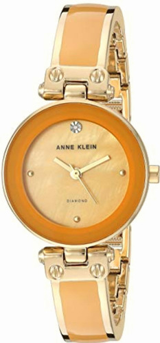 Reloj Anne Klein Material Acero Brazalete Color Amarillo