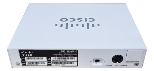 Switch Cisco Cbs110-8pp-d-na 8 Puertos Gigabit