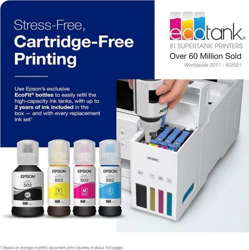 Impresora Supertank Epson Ecotank Et-2850, Inalámbrica, Todo