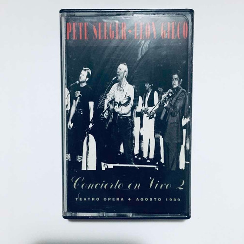 Pete Seeger Leon Gieco Concierto En Vivo 2 Cassette Nuevo