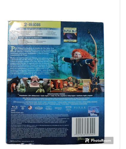 Valiente Brave Película Disney Bluray Original (Usado)