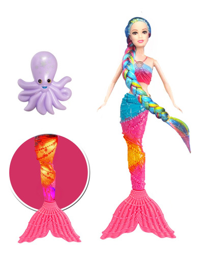 Barbie Juguetes Sirenas Twinkle Lights Mermaid Barbie Sirena