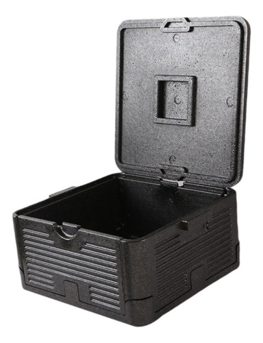 Porta Alimentos De Espuma Plegable Con Tapa, Caja S Negro