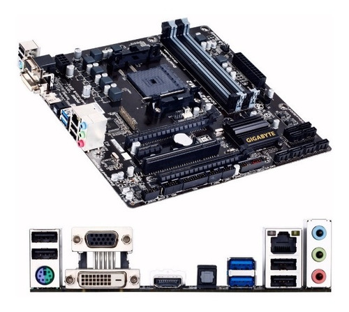 Placas Madre Gigabyte Ga-f2a88xm-d3h Socket Fm2+  Link.uy (Reacondicionado)