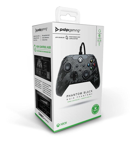 Imagen 4 de 8 de Mando Con Cable Para Juegos: Phantom Black - Xbox Series X|s
