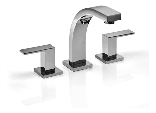 Imagen 2 de 10 de Griferia Piazza Level Lavatorio Bidet Con Accesorios Cromado
