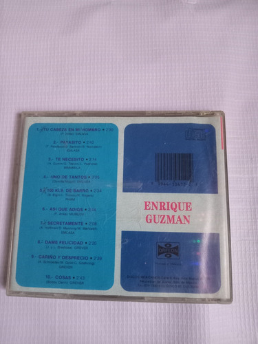 Enrique Guzmán Baladas De Los 60s Disco Compacto Original (Usado)