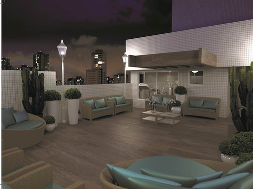 Imagem 9 de 18 de Apartamento, 1 Dorms Com 46.39 M² - Vila Guilhermina - Praia Grande - Ref.: Ter49 - Ter49