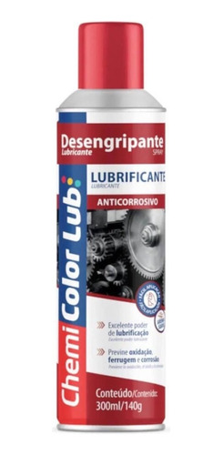 Desengripante Óleo Antiferrugem Lubrificante 300ml Chemicolo