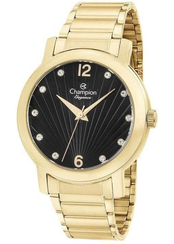 Relógio Champion Feminino Cn25869u Casual Dourado