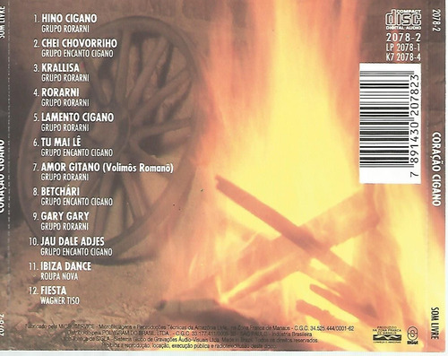 Cd - Coração Cigano - Temas Da Novela Explode Coração - 1995 (Usado)