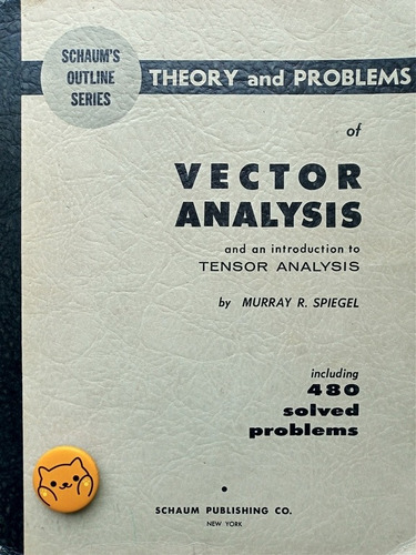Libro: Vector Analysis Spiegel 107b4