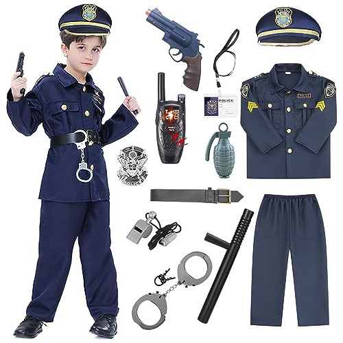 Disfraz De Policía Niño, Cosplay De Policía Niños, ...