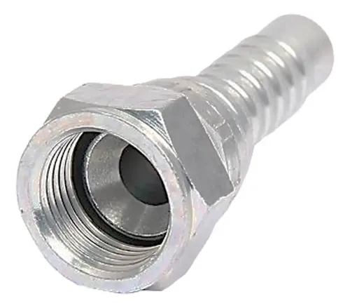 Terminal Hidraulico Conexão Fêmea Gir. Reta Jic 7/16 X 1/4