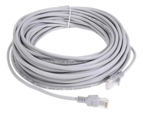 Cable Red Cat5e 10mt Cobre Color Gris