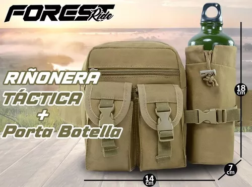 Riñonera Tactica Grande Ajustable Sistema Molle Bolsillos