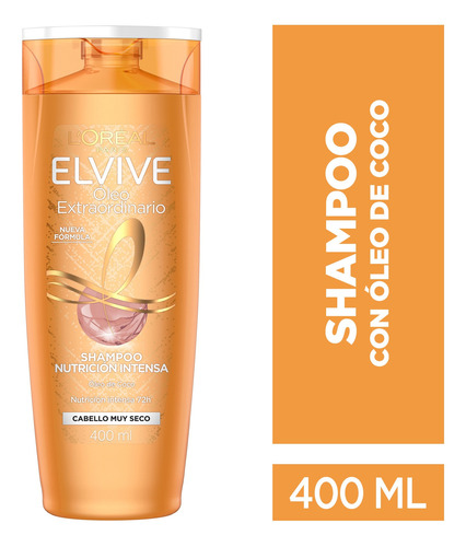 Shampoo Elvive Óleo Extraordinario Nutrición Intensa - 400ml