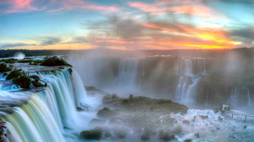 Cuadro 20x30cm Cataratas Iguazu Paisaje Argentina M3