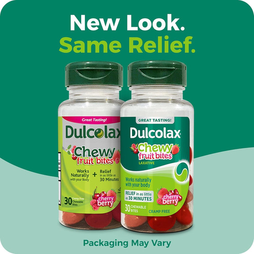 Dulcolax Laxante Chewy Bites Sabor Berrys 30 Piezas Importad