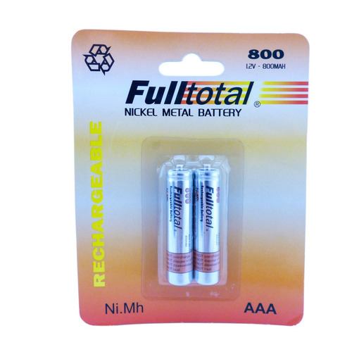 Imagen 5 de 9 de 2 Pilas Aaa Recargable 800 Mah Ni.mh Larga Duracion