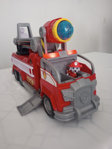 Paw Patrol Camión De Bomberos De La Ciudad Marshall Rojo (Usado)