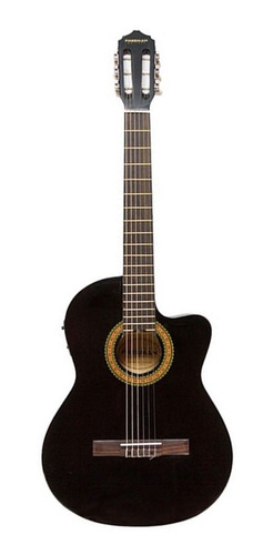 Guitarra Electroacústica Frcg44ceq, Color Negro, Freeman