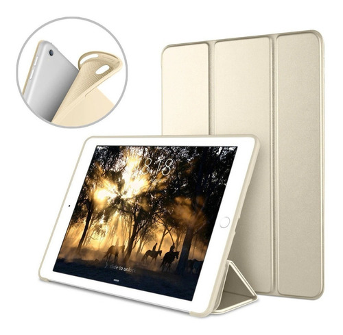 Smart Case Para iPad 10.5 Air 3 2019 Estuche Silicona Gold