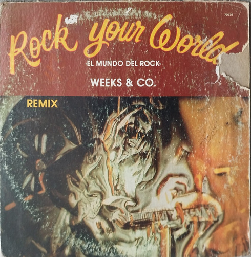 Vinyl Lp Acetato Weeks & Co Rock Your World Remix